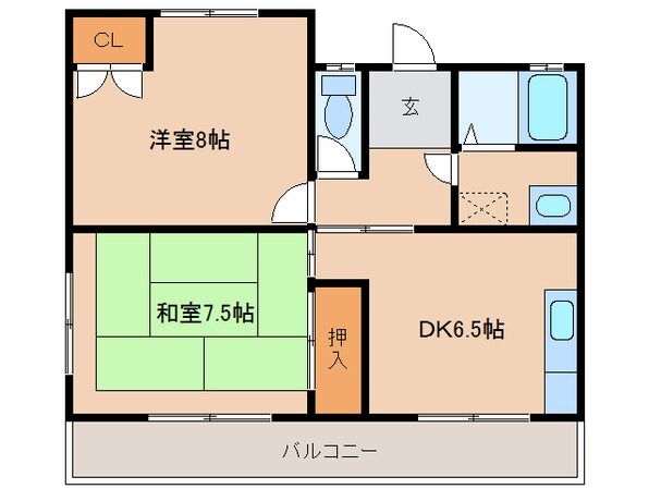 アベニュー小田の物件間取画像